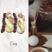 COZY- Handgefärbte Sockenwolle im Strang PLUS Mini Bild 1