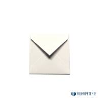 20 Mini Briefumschläge weiß quadratisch | Handgemachte Briefumschläge für Love Notes Bild 1
