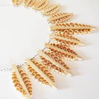 UNIKAT Halskette mit Spanbäumen und handgeknüpften Band, Erzgebirgisches Kunsthandwerk Bild 10