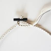 UNIKAT Halskette mit Spanbäumen und handgeknüpften Band, Erzgebirgisches Kunsthandwerk Bild 9