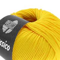 20 % Rabatt: 9 x 50 g = 450 g Lana Grossa Classico, Fb. 058 gelb Bild 1