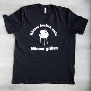 Herren T Shirt für Griller schwarzes Herren T-Shirt Shirt für die Grillparty Bild 1