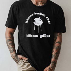 Herren T Shirt für Griller schwarzes Herren T-Shirt Shirt für die Grillparty Bild 2