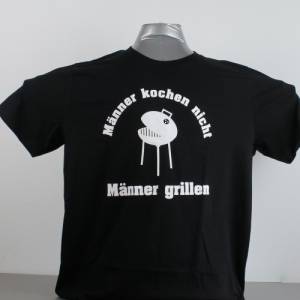 Herren T Shirt für Griller schwarzes Herren T-Shirt Shirt für die Grillparty Bild 3