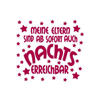 Plotterdatei Meine Eltern sind jetzt auch Nachts erreichbar DIY Geburt Baby- freie Kleingewerbliche Nutzung inklusive