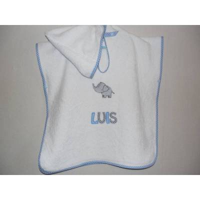 Badeponcho, Poncho mit Stickbild und Name nach Wunsch