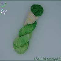 Sockenwolle, handgefärbte Wolle - "Flora's Secret" - 4-fädig - Unikat !! Bild 1