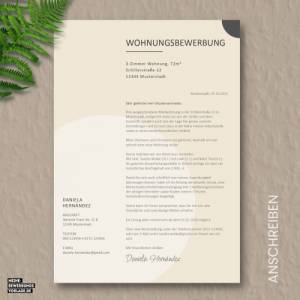 Wohnungsbewerbung - Wohnung Bewerbung - Bewerbungsvorlage Wohnung Single + Formulare - Deutsch - Word + Pages Nr.3 Bild 3