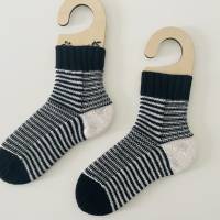 Strickanleitung Socken "socks of that stripe", Größe 32-47, Bumerangferse Bild 1