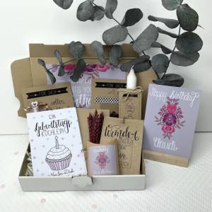 Personalisiertes Geburtstagsgeschenk für Frauen, Schwester, Mama und Freundin, Geschenk zum Geburtstag mit Trockenblumen Bild 2