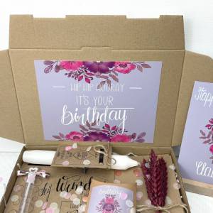Personalisiertes Geburtstagsgeschenk für Frauen, Schwester, Mama und Freundin, Geschenk zum Geburtstag mit Trockenblumen Bild 5