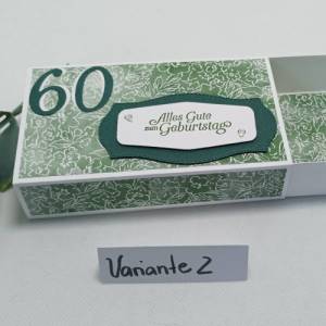 Matchbox Schiebeschachtel Verpackung Geschenk runder Geburtstag 40 50 60 70 Bild 5