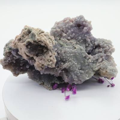 Große Traubenachat Cluster Rohstein Geode, Rohstein, seltene Mineralien und Kristalle, Magischer Kristall, hoher Qualitä