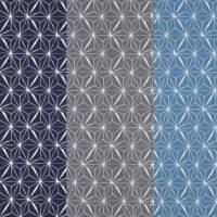 ♕ Baumwollstoff beschichtet Wachstuch mit Sternen grafische Muster in 3 Farben 50 cm x 145 cm ♕ Bild 1