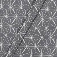 ♕ Baumwollstoff beschichtet Wachstuch mit Sternen grafische Muster in 3 Farben 50 cm x 145 cm ♕ Bild 5