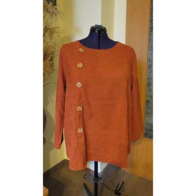 Schlupfbluse, schlicht und doch besonders, Größe 48/50