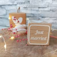 Hochzeitsgeschenke aus Holz, Buchstabenwürfel, Hochzeitstischdeko, Hochzeitstisch Deko, Tischdeko Hochzeit Bild 4