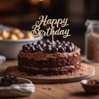 Cake Topper "Happy Birthday" zum Geburtstag - Geburtstagskuchen, Geschenkidee, Party Deko, Geburtstagsgeschenk Bild 1