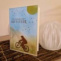 Geburtstagskarte / Abenteuer / Fahrrad / Berge / Radfahren / Entspannen / Sterne / Glück Bild 2