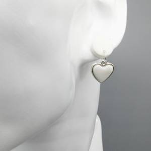 Kleines Herz Ohrstecker, weißes Herz, süße Ohrringe, Ohrstecker Herz, Liebe, Geschenk für Freundin, Schatz, Valentinstag Bild 7