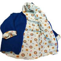 Wollwalkjacke Wendejacke Kapuze und Wollwalkhose Kombi Anzug bestickt Baby Kinder Handmad Bild 4