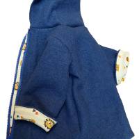 Wollwalkjacke Wendejacke Kapuze und Wollwalkhose Kombi Anzug bestickt Baby Kinder Handmad Bild 5