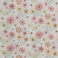 ♕ Baumwollstoff beschichtet Wachstuch mit Blumen Millefiori in 2 Farben 50 cm x 145 cm ♕ Bild 7