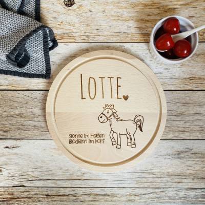 Kinderschneidebrett mit Gravur | personalisiertes Schneidebrett für Kinder | Kinderbrettchen mit Namen