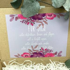 Personalisiertes Geschenk mit Trockenblumen für Frauen, Schwester, Freundin, Geburtstagsgeschenk Bild 5