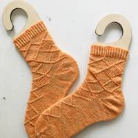Strickanleitung Toe-up Socken, Euklid, Größe 36-43, mit Bumerangferse, PDF Anleitung mit Mustersatz Bild 3