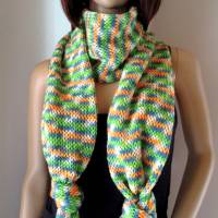 Ausgefallener Schal in tollen Farben, aus weicher Wolle Bild 2