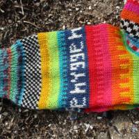 Bunte Socken hygge Gr. 38/39 - gestrickte Socken in nordischen Fair Isle Mustern Bild 4