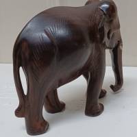 Massiver - Teak - Holz Elefant aus den 80er Jahren Bild 3