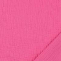 Double Gauze Musselin Stoff  Unifarben Pink Bild 2