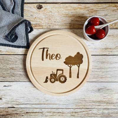 Kinderschneidebrett mit Gravur | personalisiertes Schneidebrett für Kinder | Kinderbrettchen mit Namen