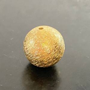 Kugel aus vergoldetem 925-Silber gebürstet, verschiedene Größen Bild 3