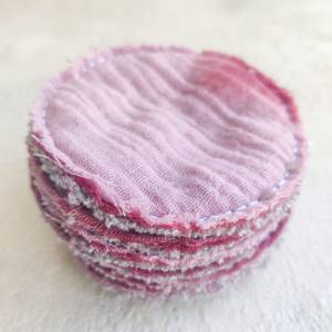 Abschminkpads - Kosmetikpads aus Musselin waschbar, wieder verwendbar, umweltfreundlich Bild 2