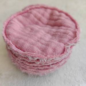 Abschminkpads - Kosmetikpads aus Musselin waschbar, wieder verwendbar, umweltfreundlich Bild 8