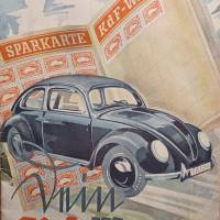 Original  Prospekt vom KDF- Wagen  um 1934 - mit Antrag auf Ausstellung einer KDF Wagen Sparkarte Bild 1