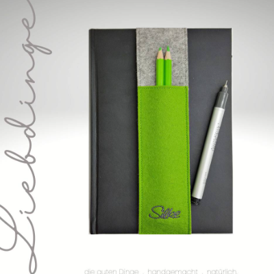 Stiftetui Filz personalisierbar . Farbwahl KL441