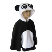 pandabär halloween fasching kostüm cape poncho für kleinkinder Bild 1