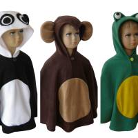 pandabär halloween fasching kostüm cape poncho für kleinkinder Bild 3