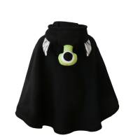 alien schwarz halloween fasching kostüm cape poncho für kleinkinder Bild 2