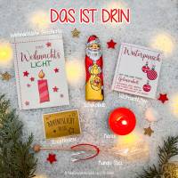 Weihnachten to go - Nikolaussäckchen gefüllt mit Kleinigkeiten - Weihnachtsgeschenk, Mitbringsel, Wichtelgeschenk, Nikol Bild 2