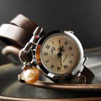 Armbanduhr,Wickeluhr, echt Leder, maritim Bild 1