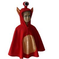 alien rot halloween fasching kostüm cape poncho für kleinkinder Bild 1