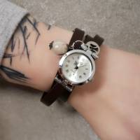 Armbanduhr,Wickeluhr, echt Leder, Wünsche Bild 3