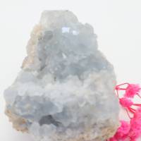 Celestit Cluster Rohstein Geode, blau Rohstein, Mineralien Kristall, Heilstein Bild 2