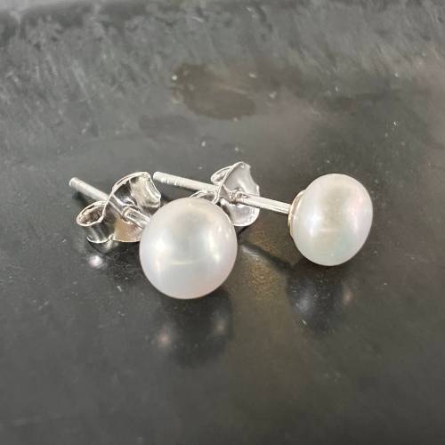 Perlen Ohrstecker | Ohrringe 925 Silber | verschiedene Größen