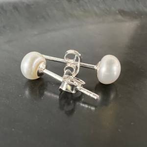 Perlen Ohrstecker | Ohrringe 925 Silber | verschiedene Größen Bild 2